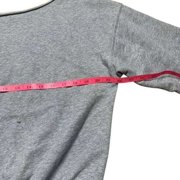 Fabletics cut off Grey Blank Pullover Sweatshirt Small - Picture 2 of 6